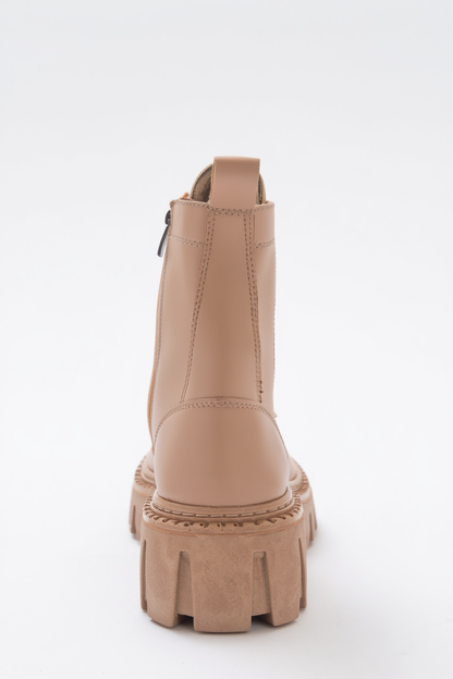 Zarela - Botín grueso beige oscuro (Mujer)