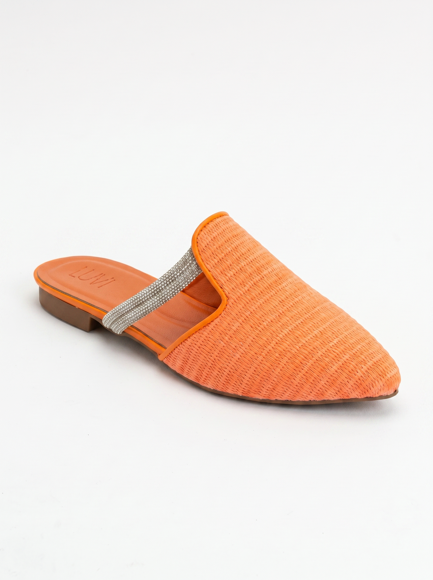 Pesa - Pantuflas naranjas tejidas (Mujer)
