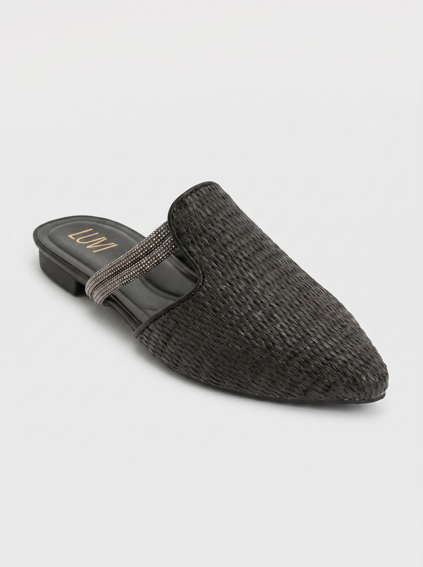 Pesa - Pantuflas Negras Tejidas (Mujer)