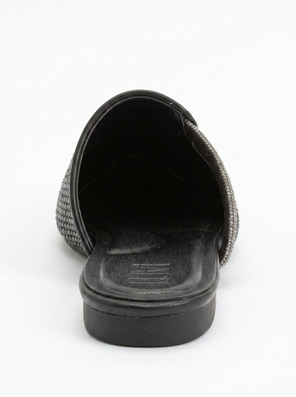 Pesa - Pantuflas Negras Tejidas (Mujer)