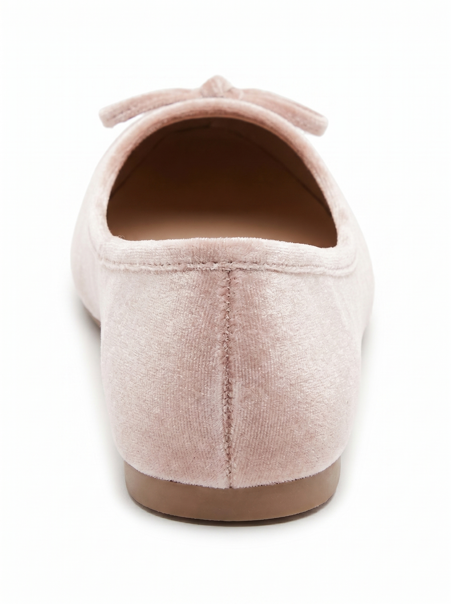 03 - Bailarinas planas de piel auténtica con purpurina beige (Mujer)