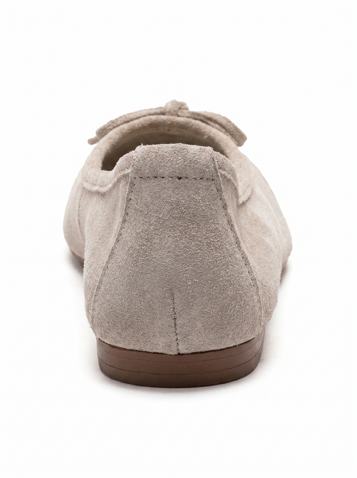 03 - Beige Genuine Leather Ballet Flat (Women)