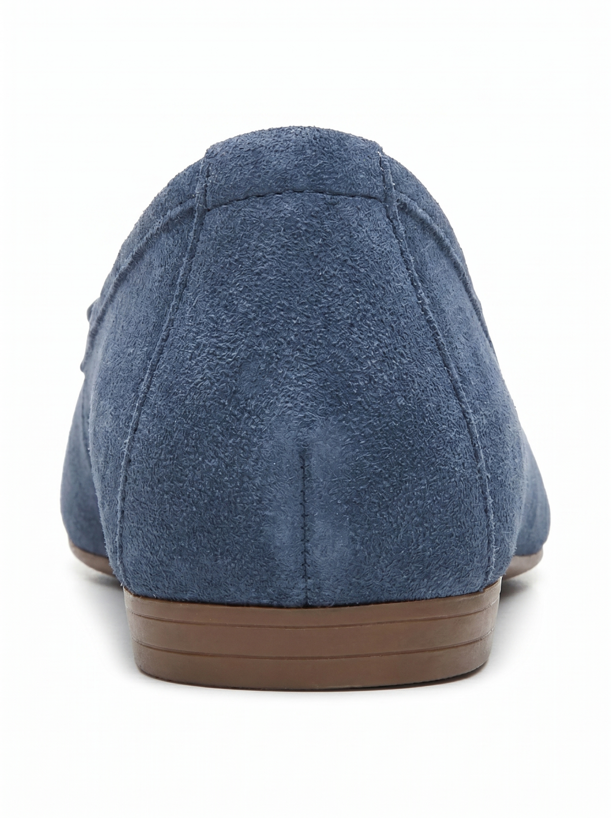 03 - Denim Suede Genuine Leather Ballet Flat (Women)