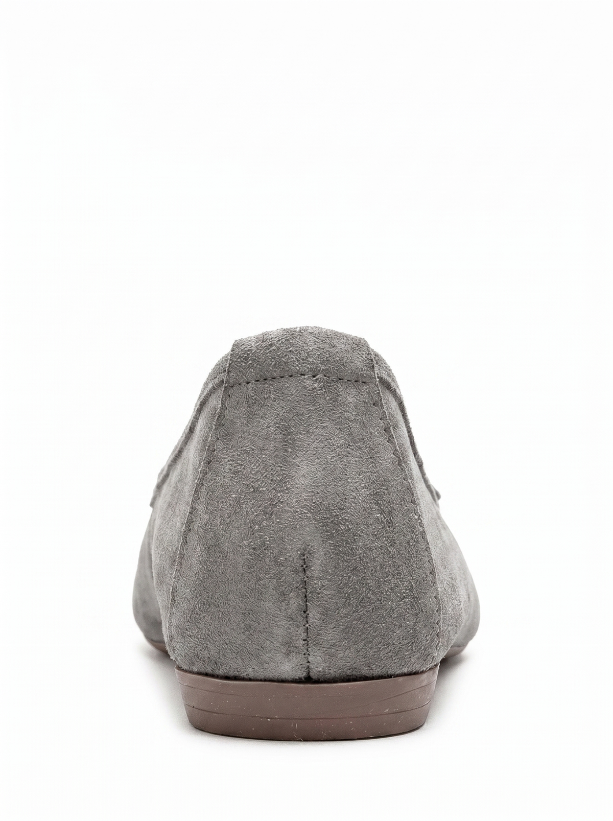 03 - Gray Genuine Leather Ballet Flat (Women)
