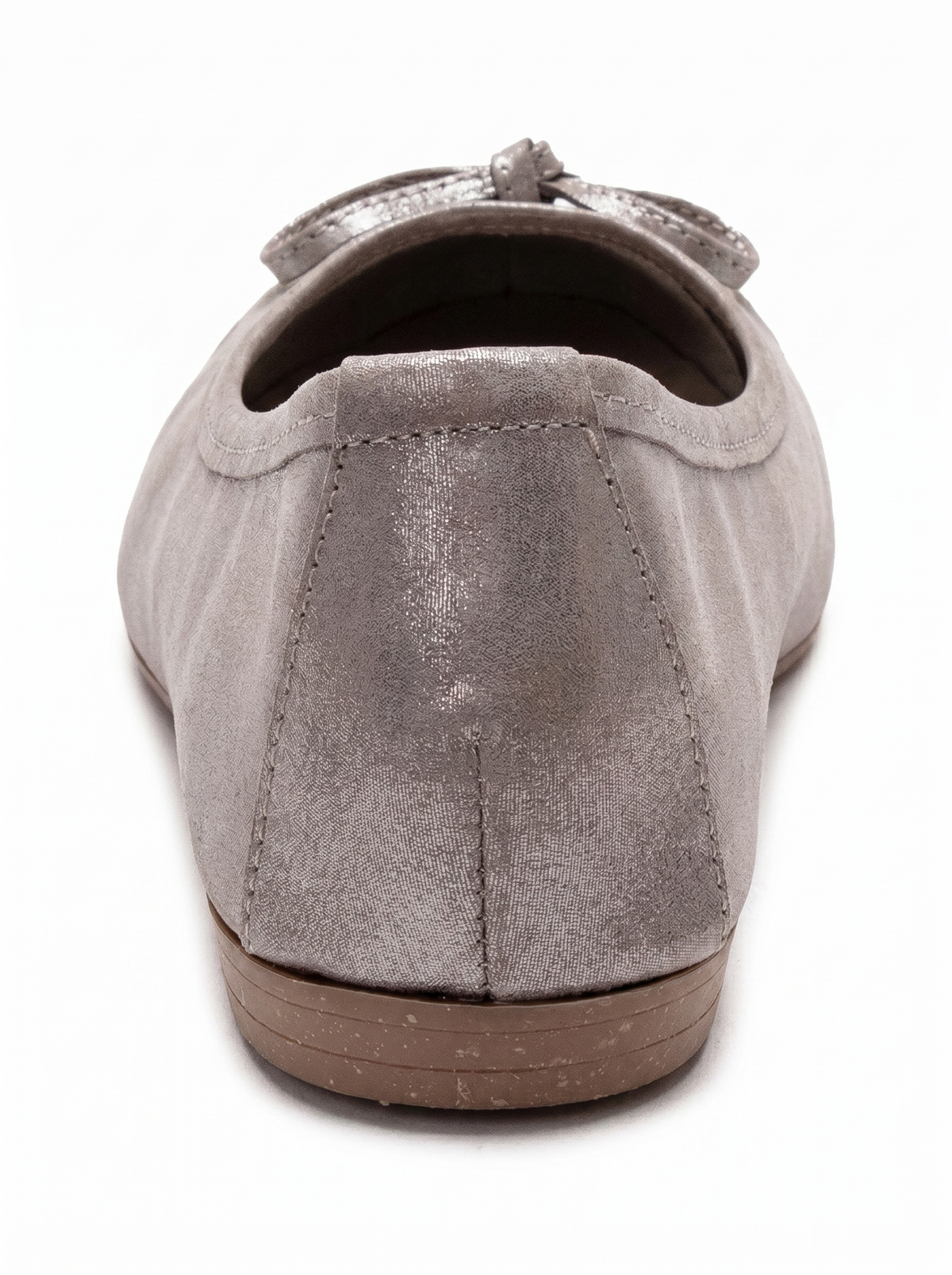 03 - Taupe Genuine Leather Ballet Flat (Women)