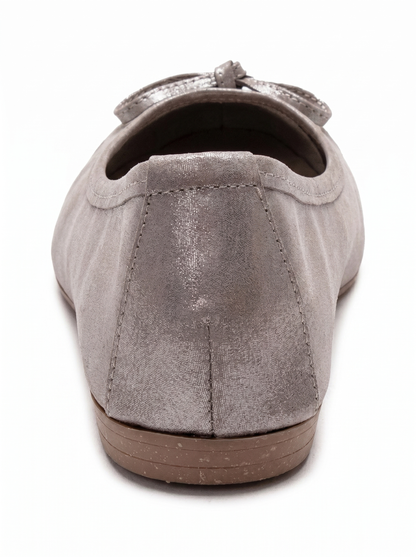 03 - Taupe Genuine Leather Ballet Flat (Women)