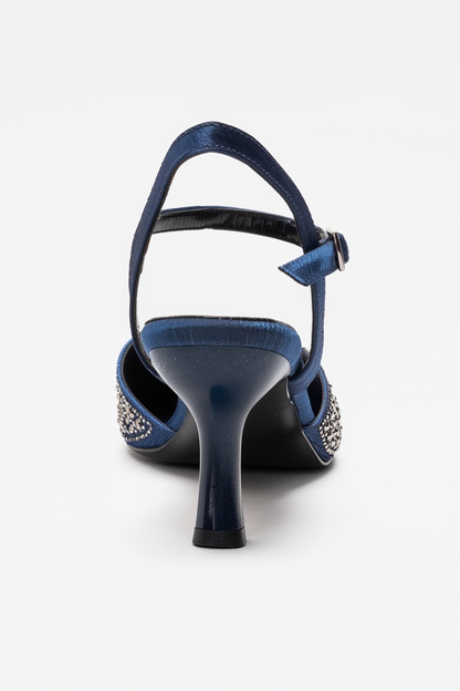 VİLKA - Navy Stiletto Pump (Women)