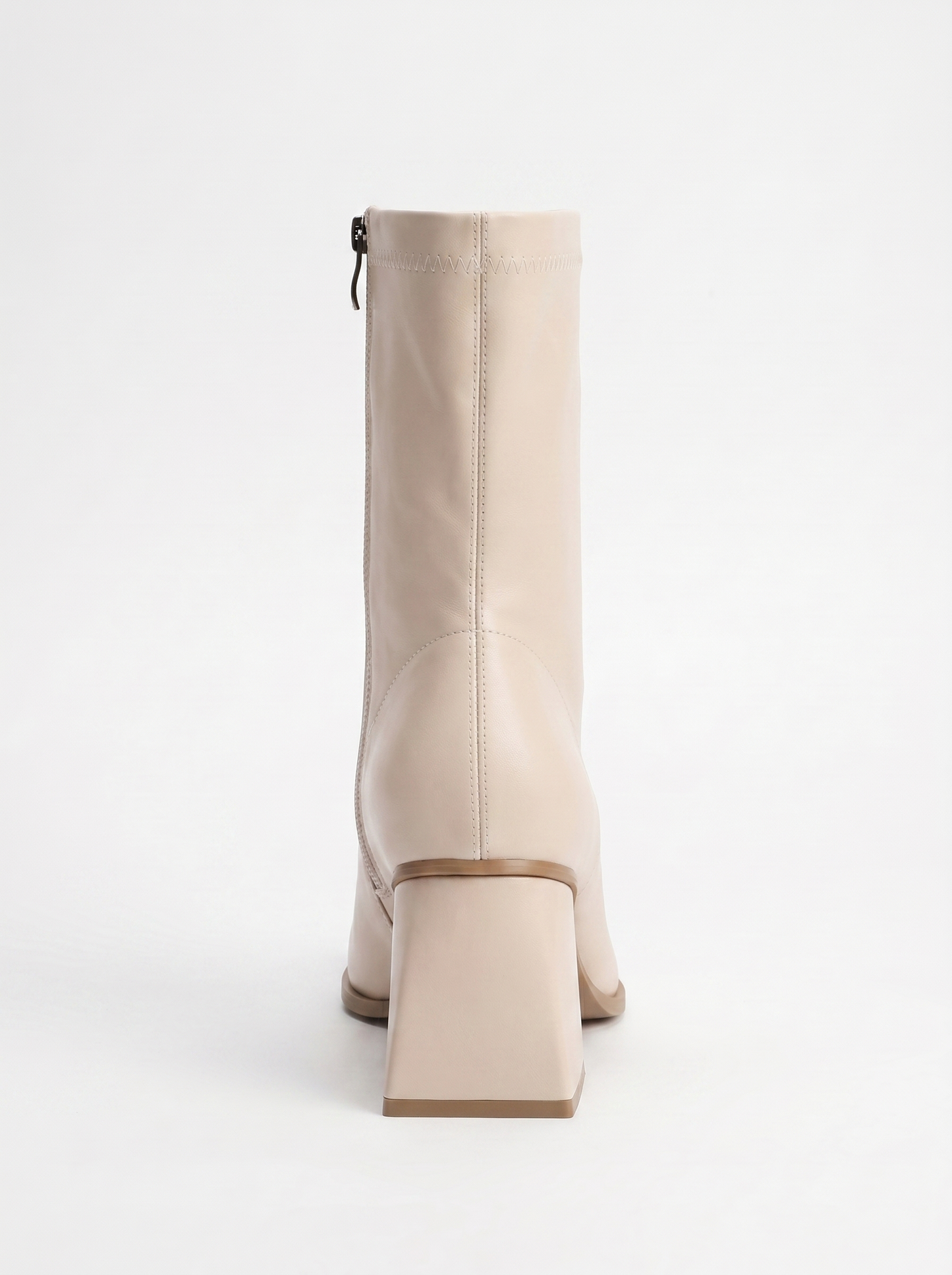Bota con tacón grueso Plesa Beige (Mujer)