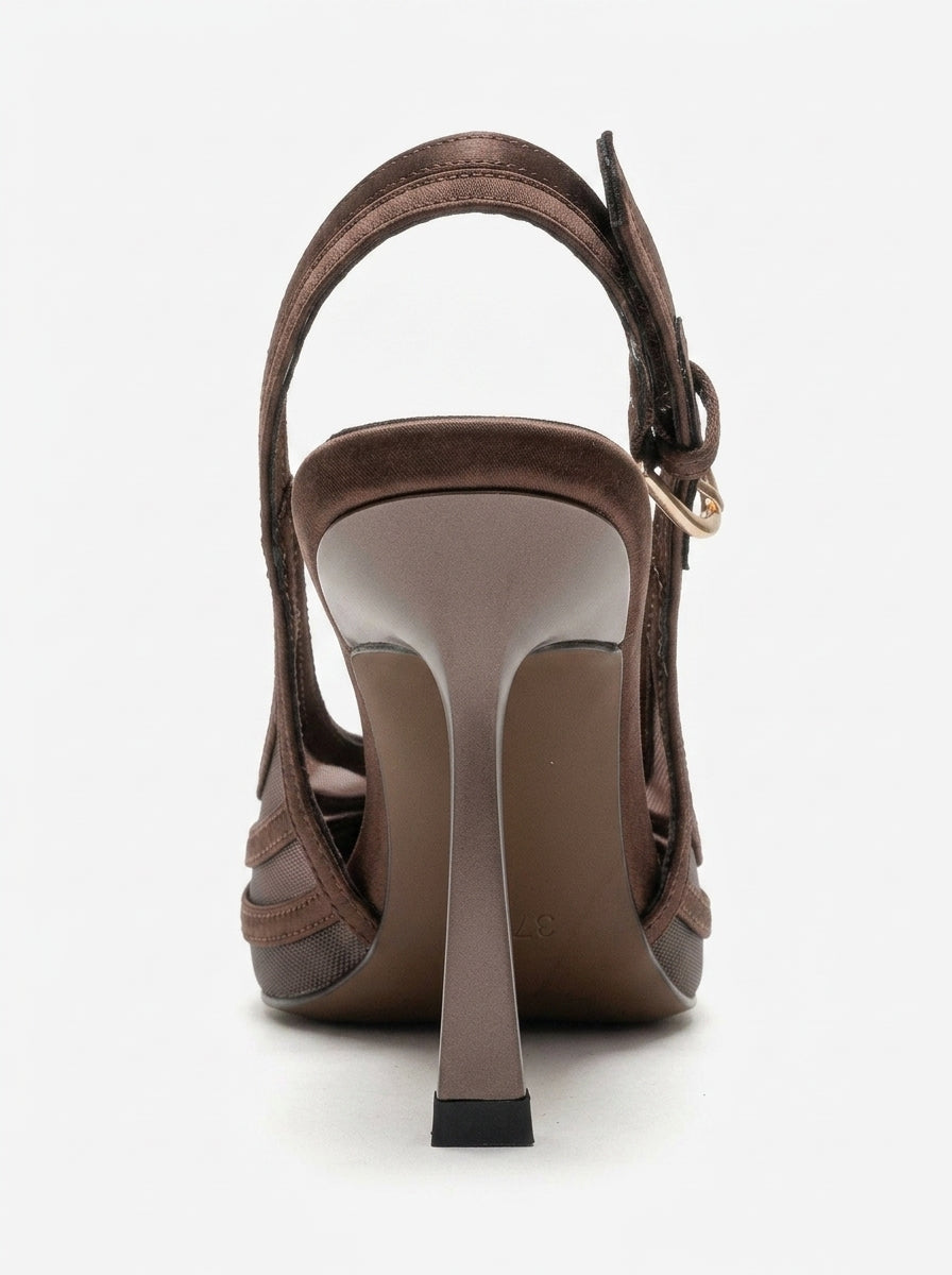 FAUNA - Brown Stiletto Pump (Women)