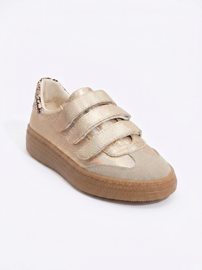 Salva - Zapatillas doradas de velcro (Mujer)