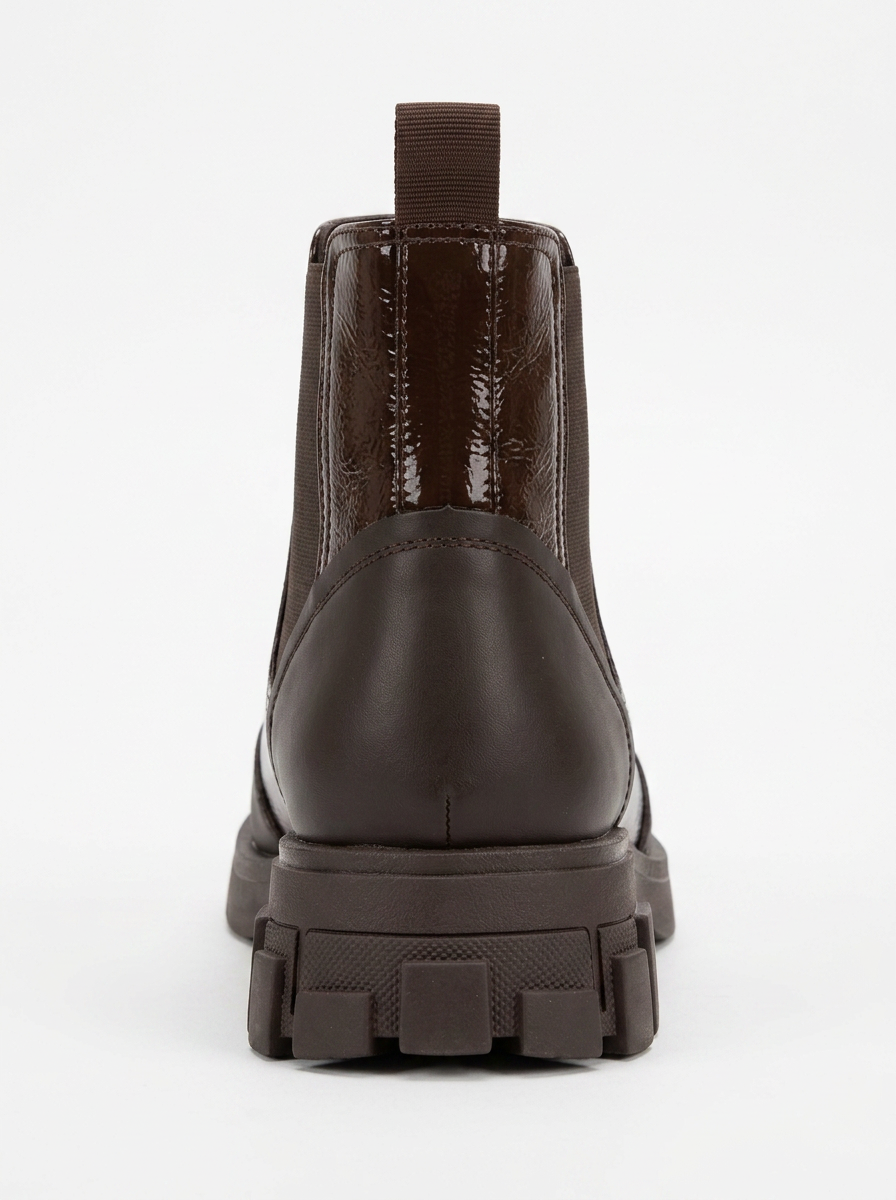 Albia - Bota de charol marrón oscuro (Mujer)
