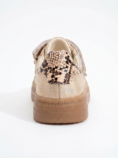 Salva - Zapatillas doradas de velcro (Mujer)