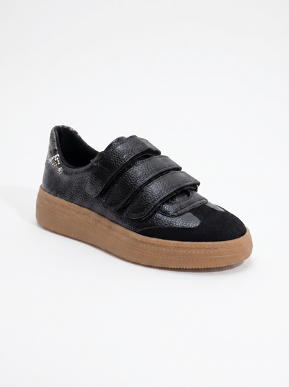 Salva - Zapatillas negras con velcro (Mujer)
