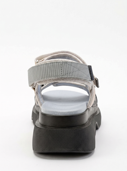 Tedy - Sandalia de velcro gris (Mujer)