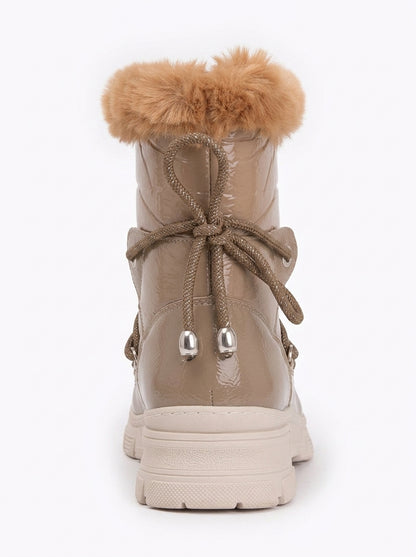Bota de invierno Rosie marrón claro con forro de piel (mujer)