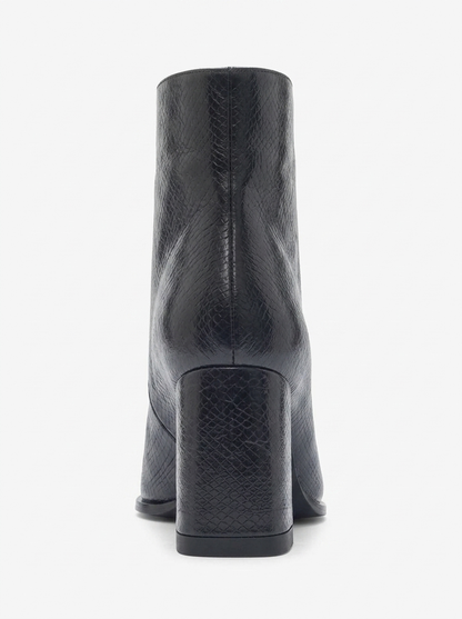 Jewel Black Print High Heel Boot (Women)