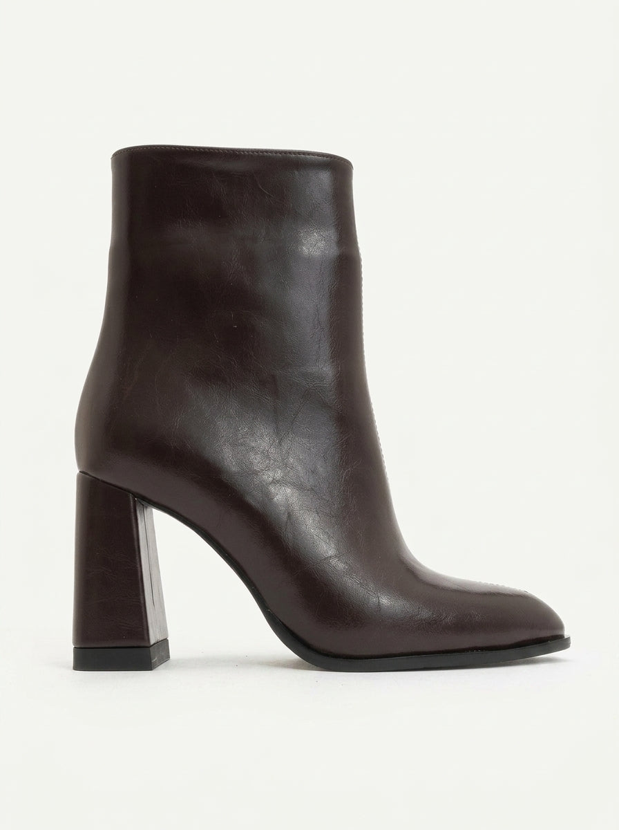 Jewel Brown High Heel Boot (Women)