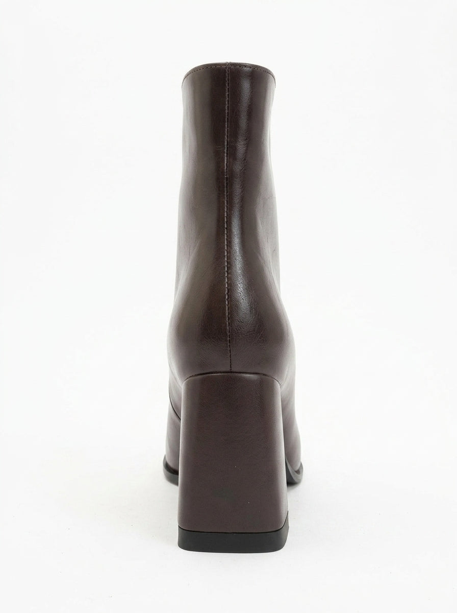 Jewel Brown High Heel Boot (Women)