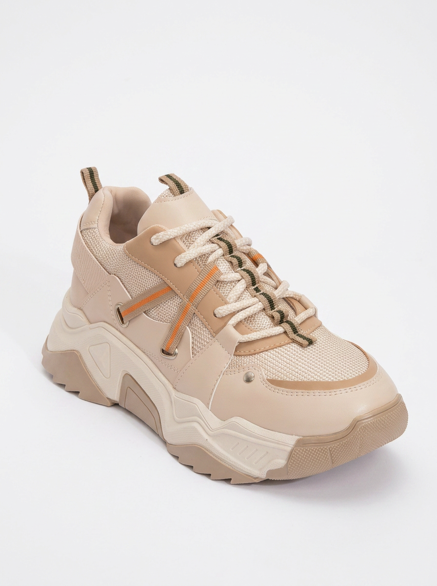 Maggie - Zapatillas deportivas beige (mujer)