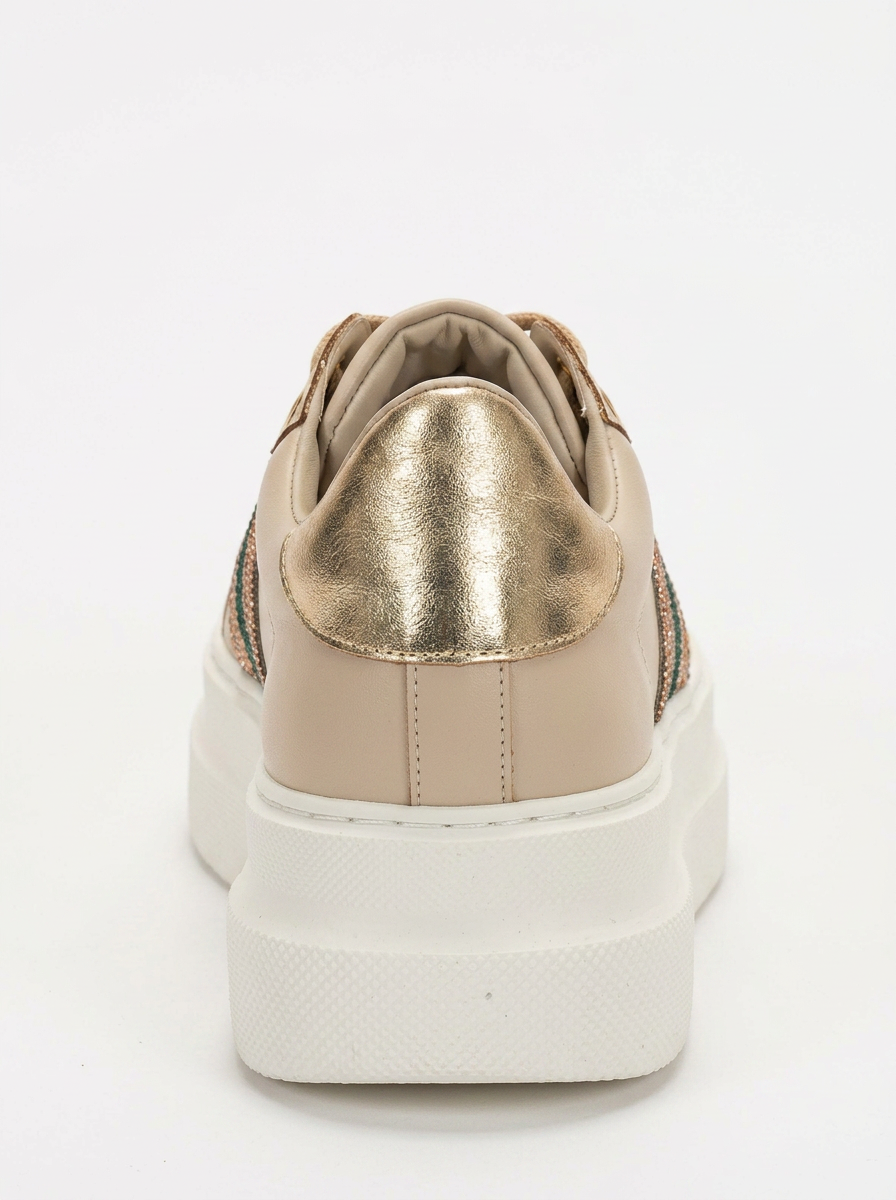 Nuno - Zapatillas Deportivas Beige Oscuro (Mujer)