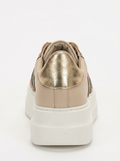 Nuno - Zapatillas Deportivas Beige Oscuro (Mujer)