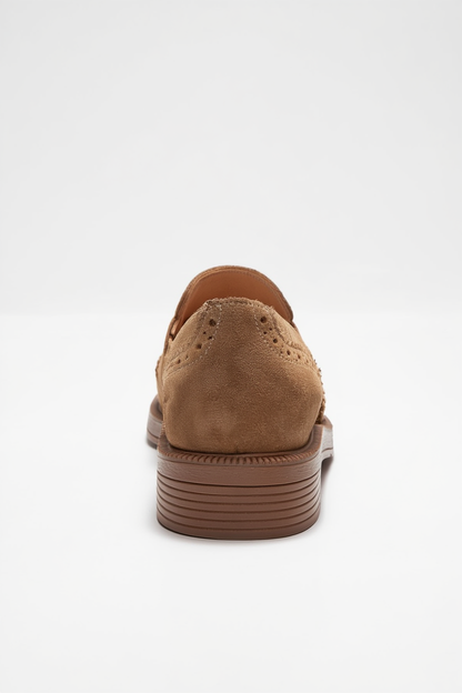 Alex - Mocasines de borlas de ante color coñac (Mujer)