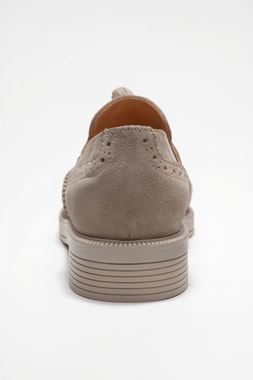 Alex - Mocasines de borlas de ante color beige (Mujer)