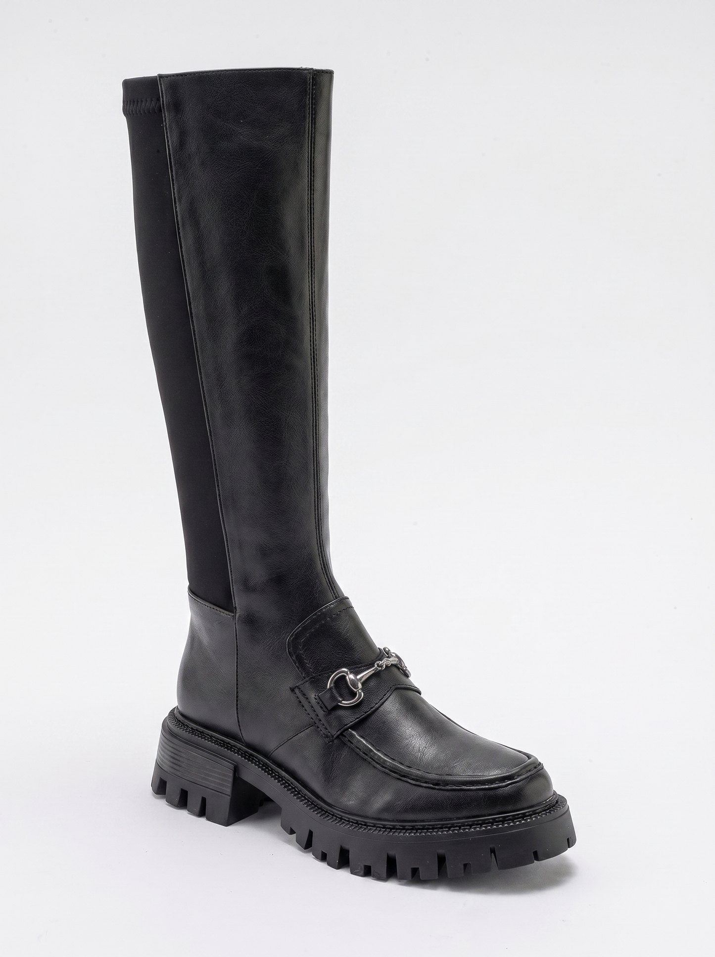 Chapel - Bota elástica con hebilla negra (Mujer)