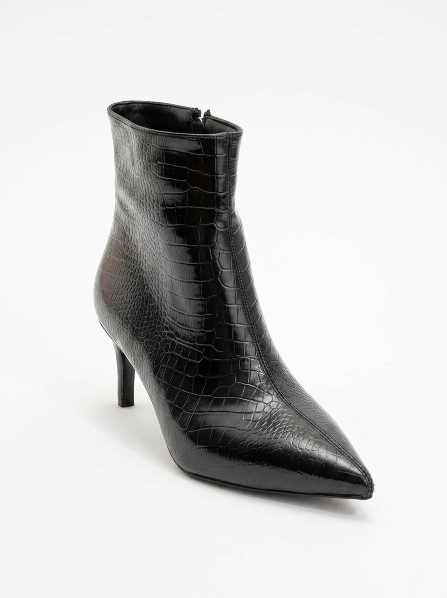 Bota de tacón de aguja con diseño Noya Black (Mujer)