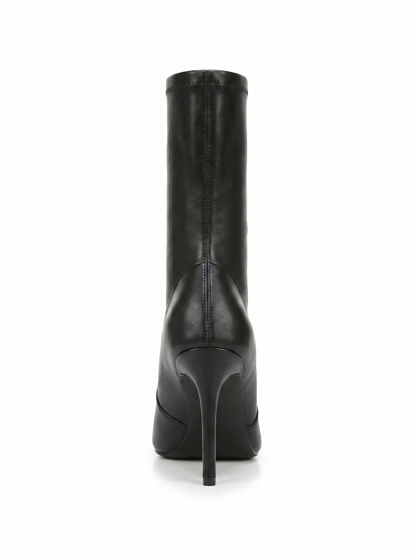 Thalin - Bota de tacón de aguja con cremallera lateral negra (Mujer)