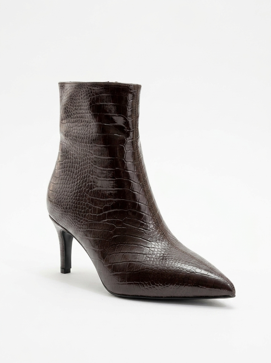 Bota Stiletto Noya Brown con Diseño (Mujer)