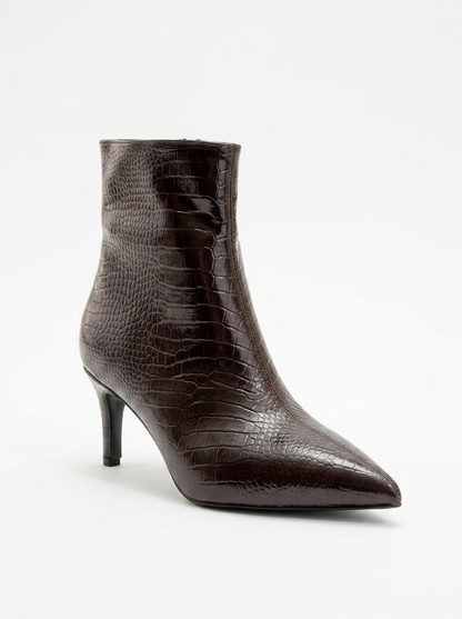 Bota Stiletto Noya Brown con Diseño (Mujer)