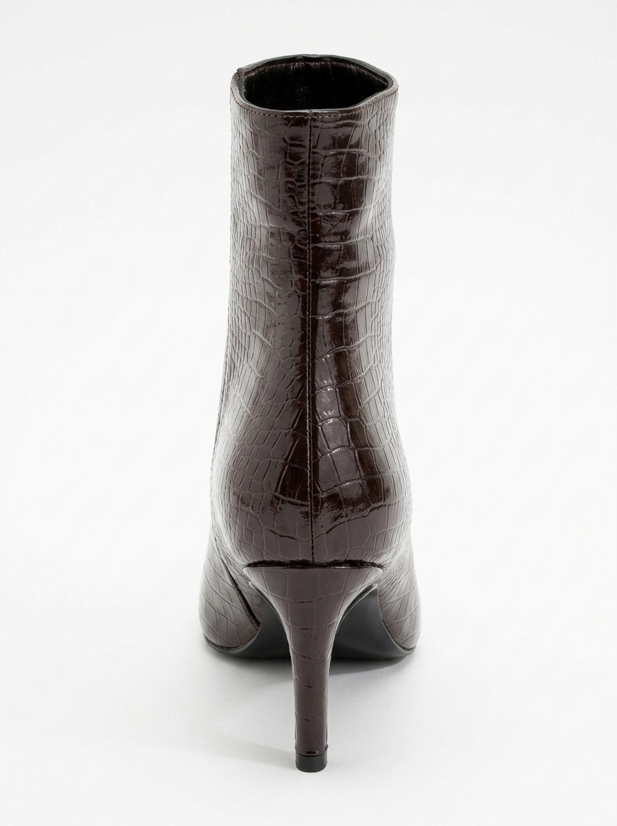 Bota Stiletto Noya Brown con Diseño (Mujer)