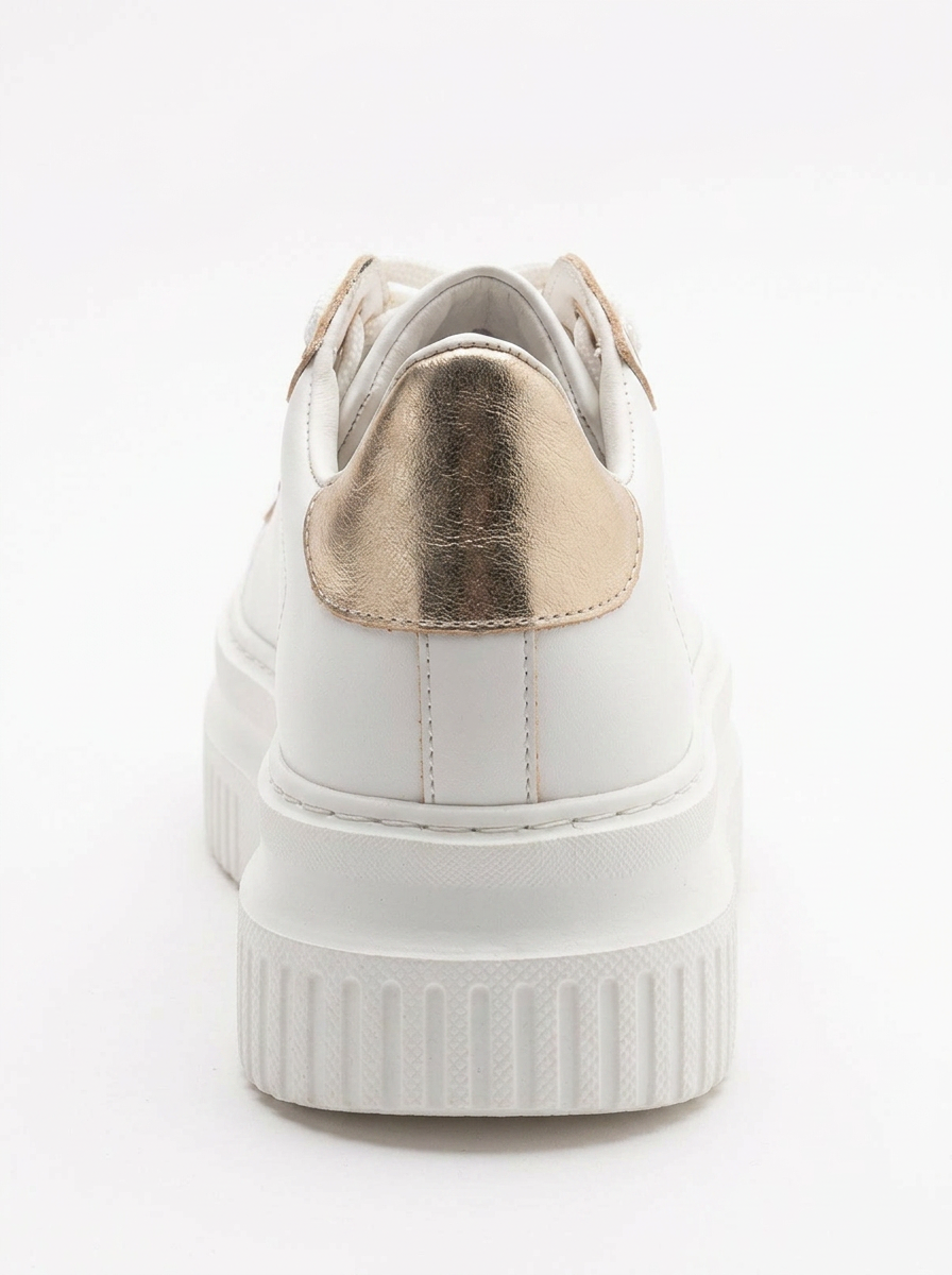 Violette - White Platform Sneakers