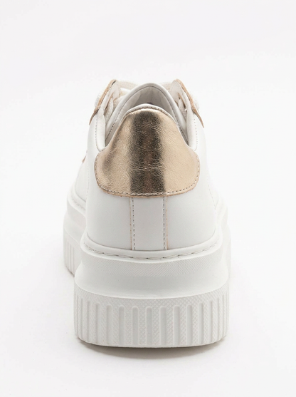 Violette - White Platform Sneakers