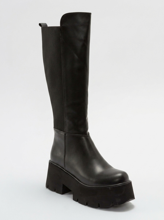 Solo Black Platform Boot (Women)