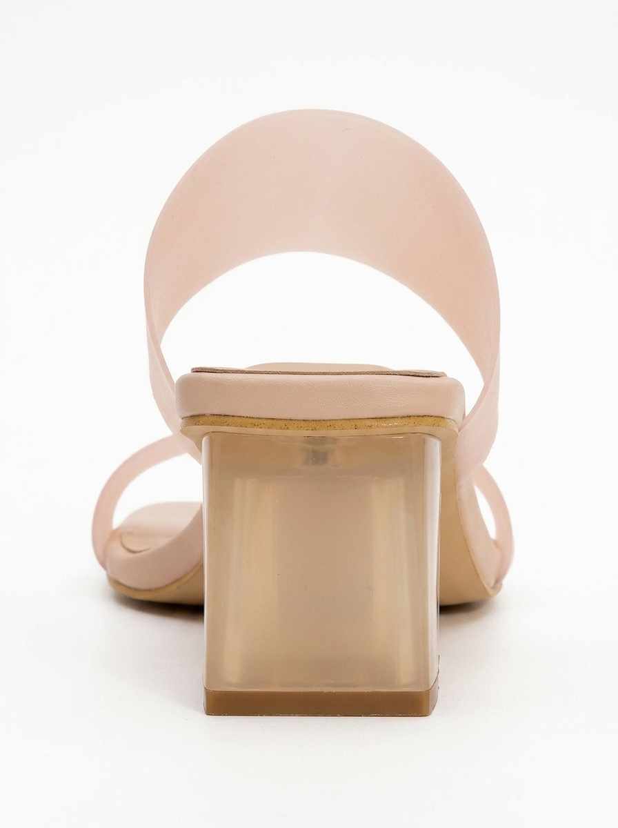 Elara Beige Transparent Strap Sandal (Women)