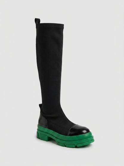 Bella Black & Green Scuba Boot (Women)