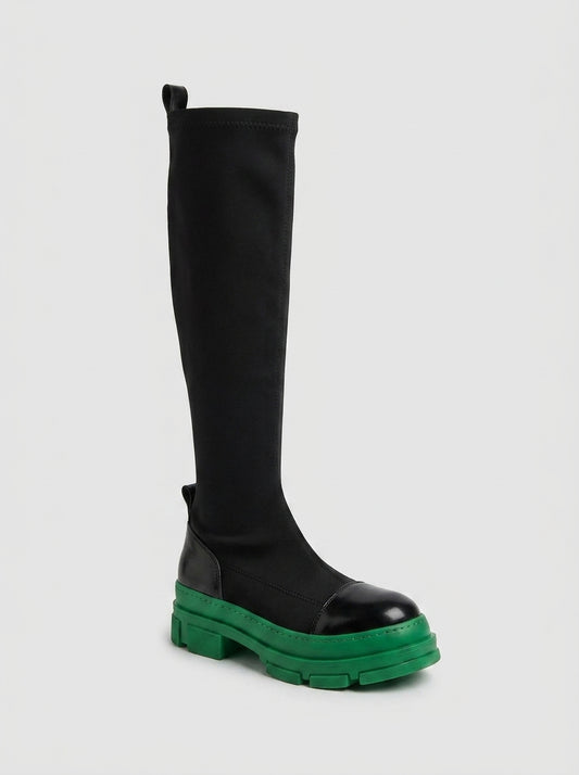 Bella Black & Green Scuba Boot (Women)