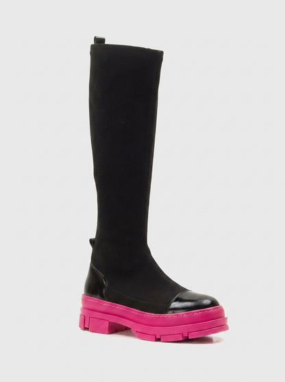 Bella Black & Fuchsia Scuba Boot (Women)