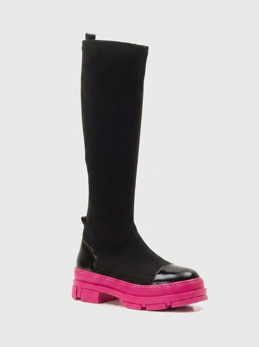 Bella Black & Fuchsia Scuba Boot (Women)
