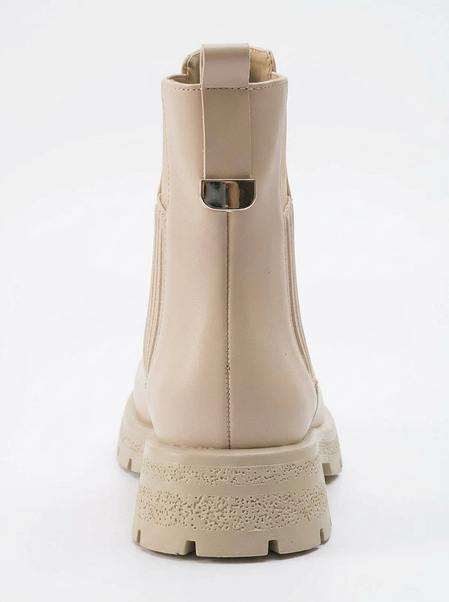 Botín Chelsea Sofia Beige (Mujer)