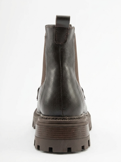 Bota Chelsea Vesper marrón con hebilla (mujer)