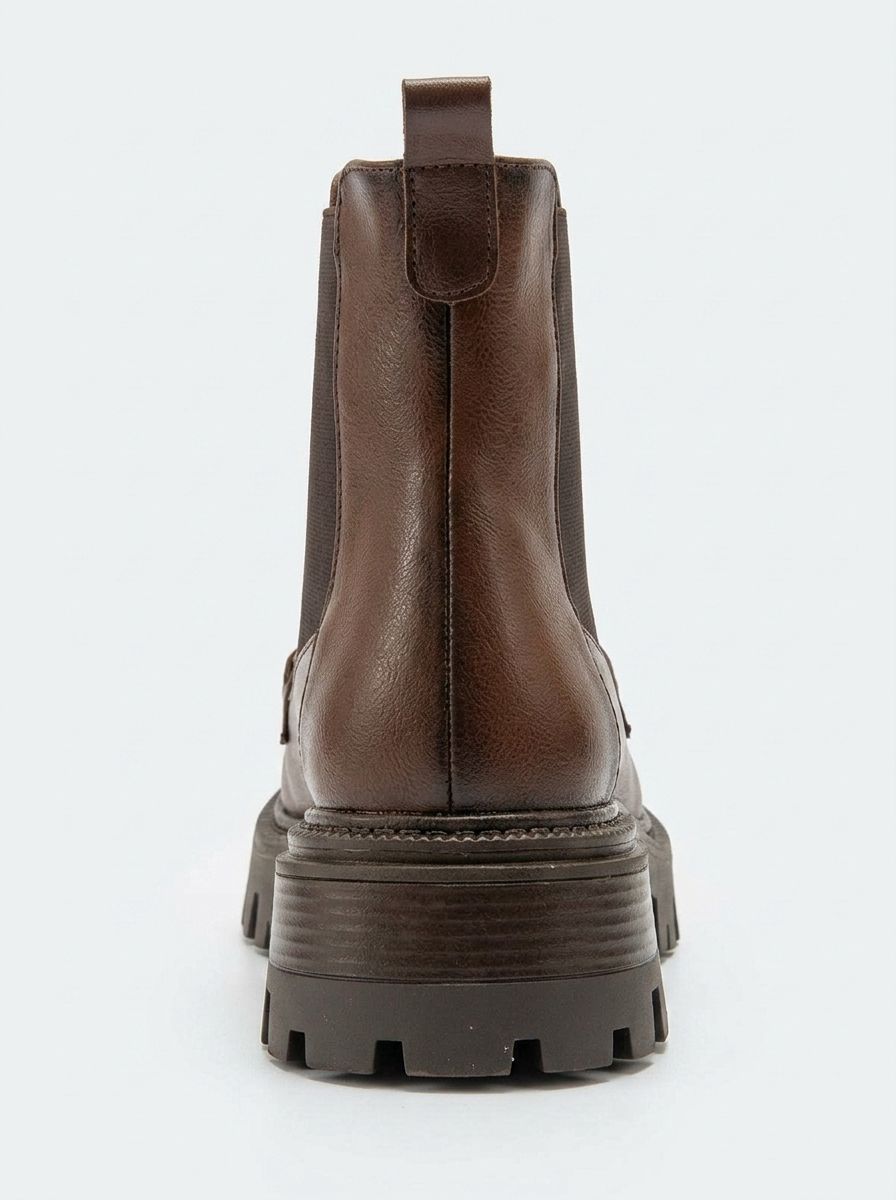 Bota Chelsea con Hebilla Vesper color Marrón Cognac (Mujer)