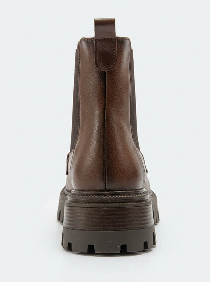 Bota Chelsea con Hebilla Vesper color Marrón Cognac (Mujer)