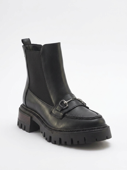 Bota Chelsea Vesper negra con hebilla (Mujer)