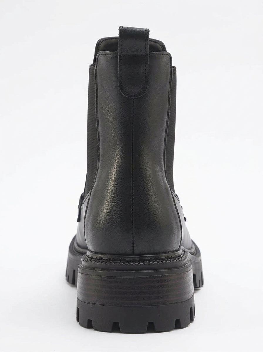 Bota Chelsea Vesper negra con hebilla (Mujer)