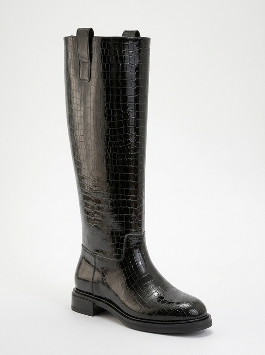 Alaska Black Pattern Western Boot (Women)