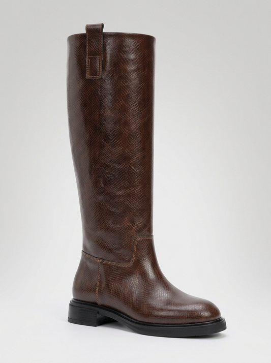 Alaska Brown Pattern Western Boot (Women)