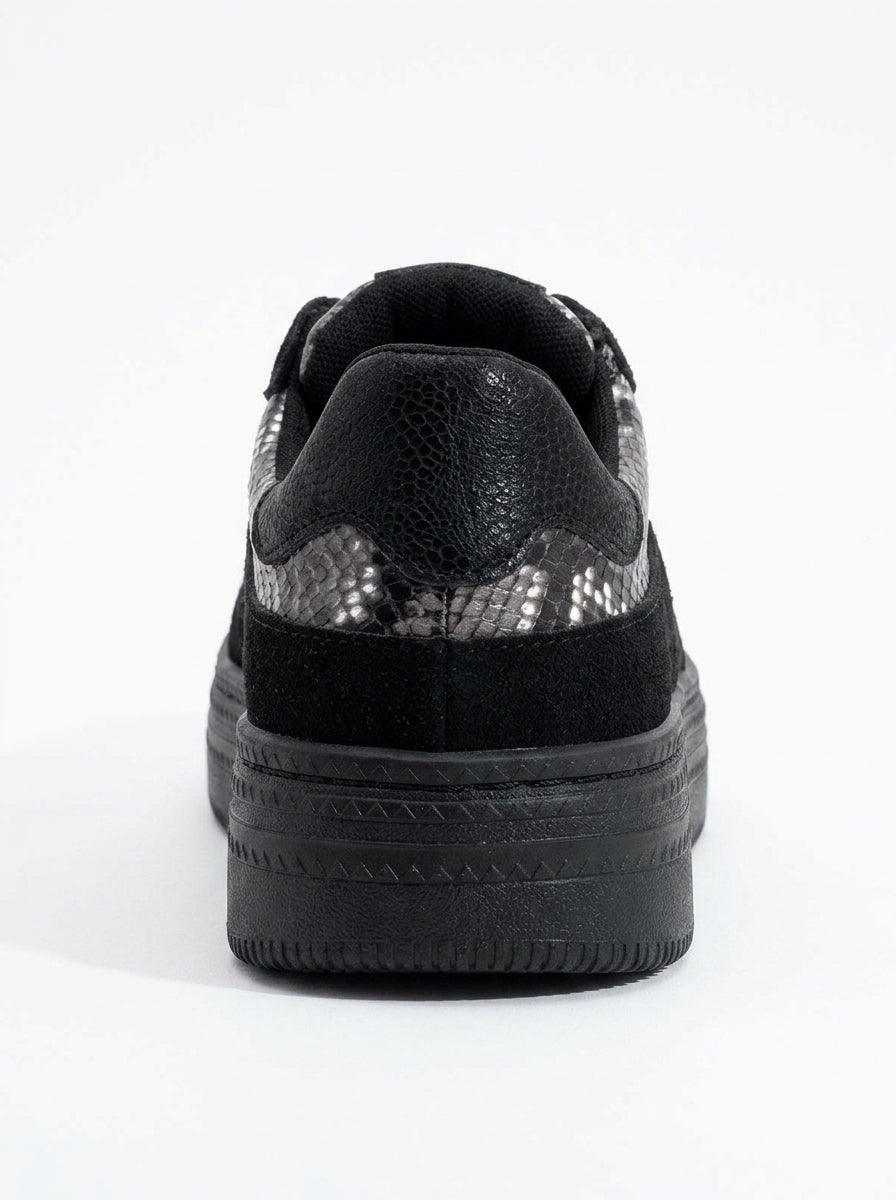 Rexie - Zapatillas negras con purpurina (Mujer)